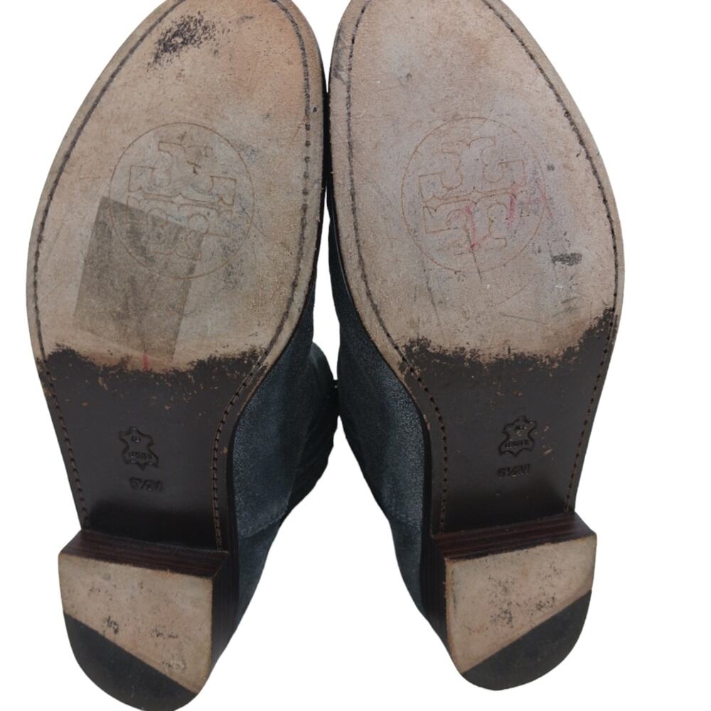 Tory Burch Metalic Silver/Gray Boots GUC $365 Size 6.5M   FS2160 - Picture 6 of 9